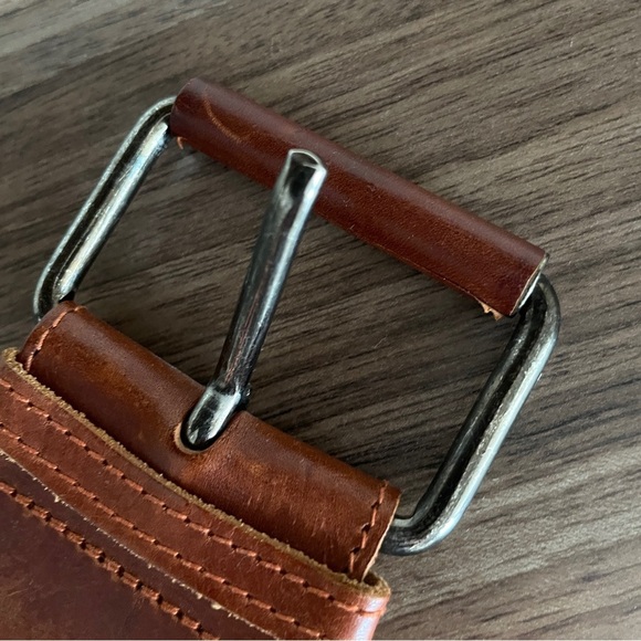 Leather Women's Elastic Leather Belt, Euro 48 - Picture 4 of 10